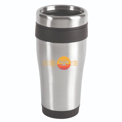 Retro Heartbeat Boombox Music Player Lifeline Vintage Music Gift 16oz Travel Tumbler