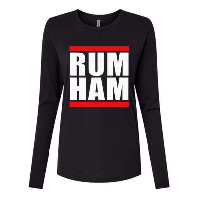 Rum Ham Blue Small Us Womens Cotton Relaxed Long Sleeve T-Shirt