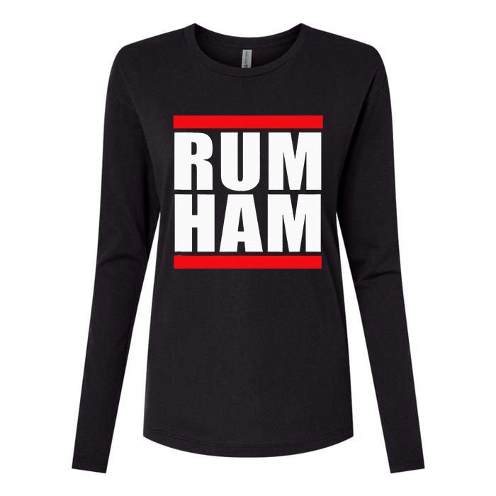 Rum Ham Blue Small Us Womens Cotton Relaxed Long Sleeve T-Shirt