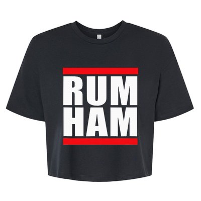 Rum Ham Blue Small Us Bella+Canvas Jersey Crop Tee