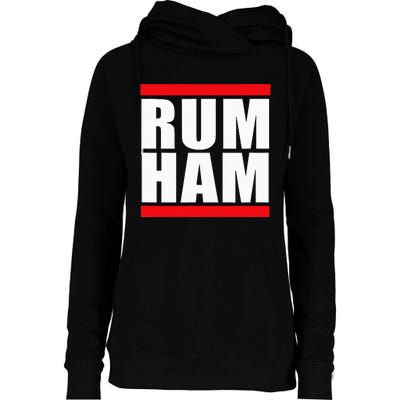 Rum Ham Blue Small Us Womens Funnel Neck Pullover Hood