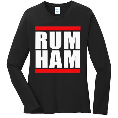 Rum Ham Blue Small Us Ladies Long Sleeve Shirt