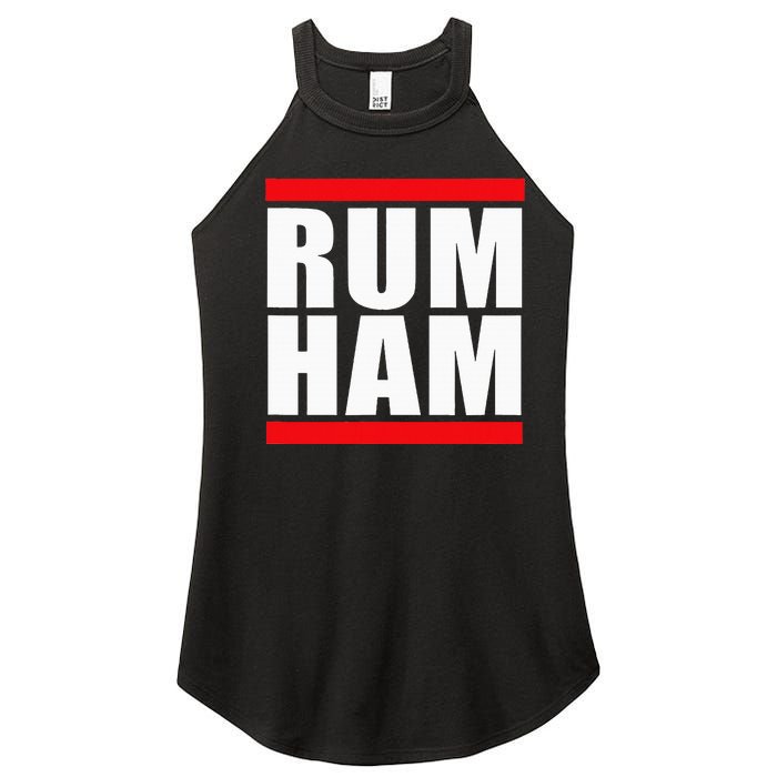 Rum Ham Blue Small Us Women's Perfect Tri Rocker Tank