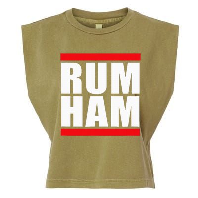 Rum Ham Blue Small Us Garment-Dyed Women's Muscle Tee