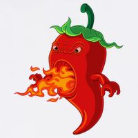 Red Hot Chilli Pepper With Flame Sustainable Bucket Hat