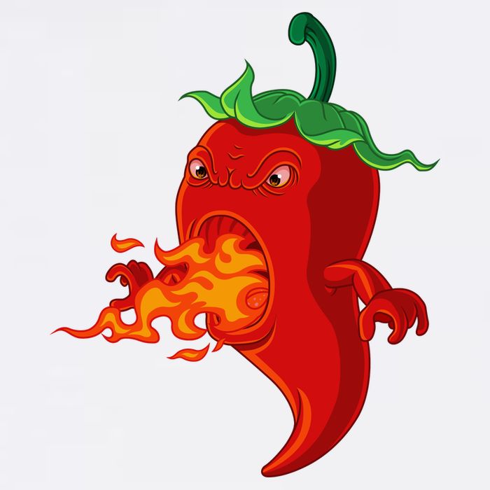 Red Hot Chilli Pepper With Flame Sustainable Bucket Hat