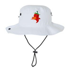 Red Hot Chilli Pepper With Flame Legacy Cool Fit Booney Bucket Hat