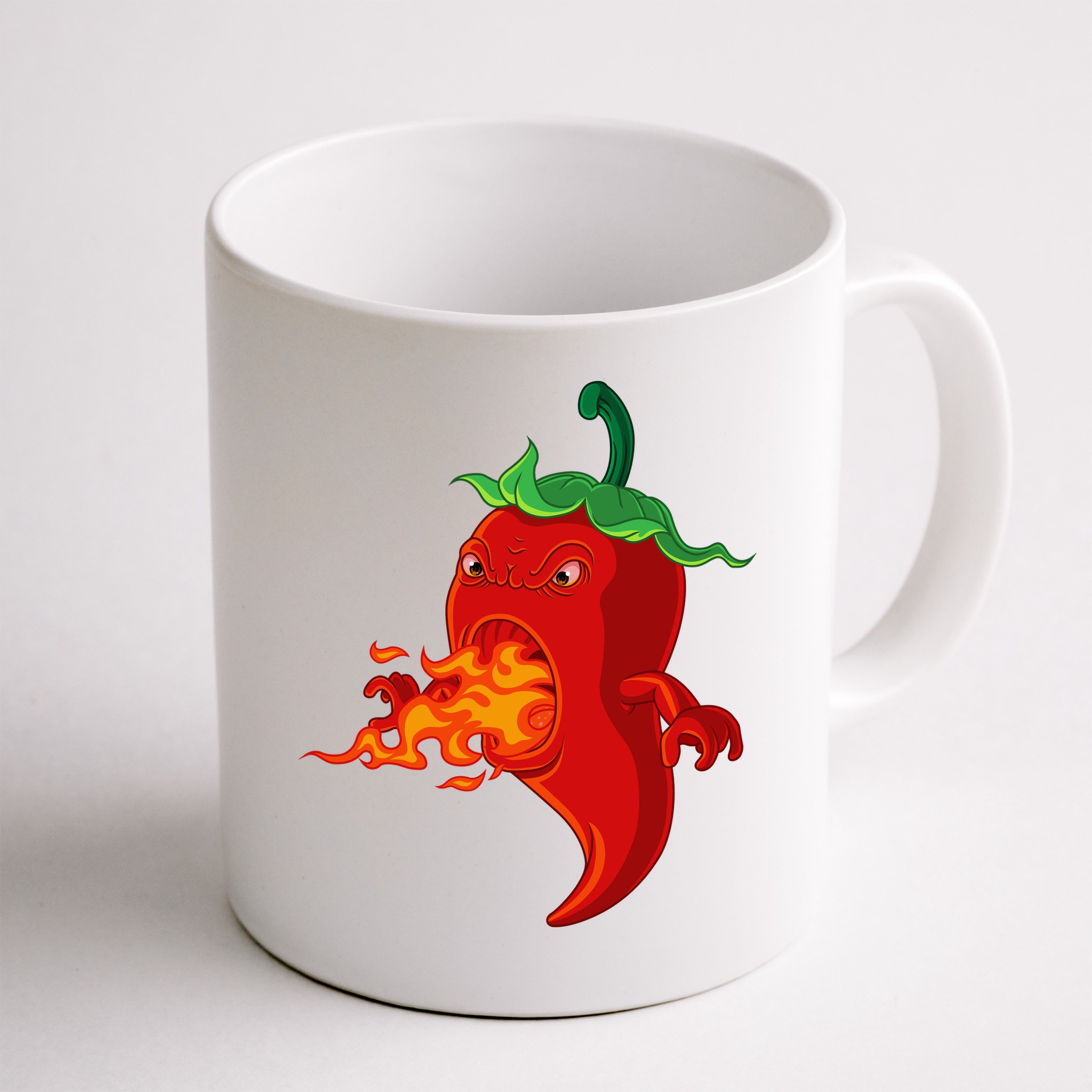 Red Hot Chilli Pepper With Flame Mug