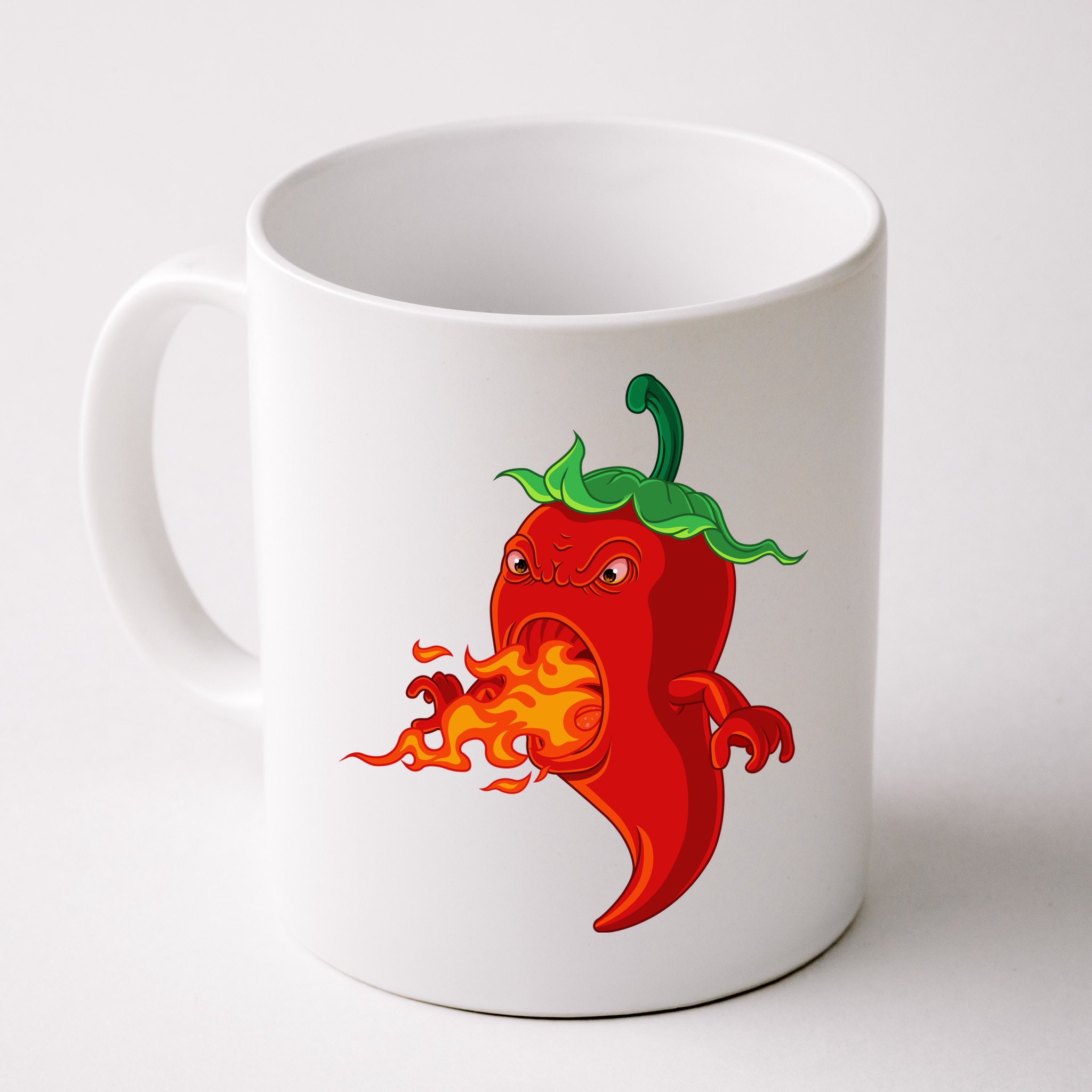 Red Hot Chilli Pepper With Flame Mug