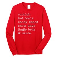 Rudolph Hot Coca Christmas Holiday Festive Long Sleeve Shirt