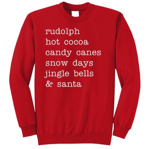 Rudolph Hot Coca Christmas Holiday Festive Sweatshirt