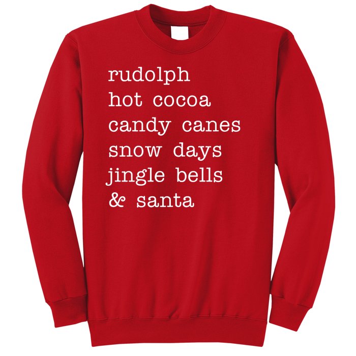 Rudolph Hot Coca Christmas Holiday Festive Sweatshirt