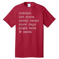 Rudolph Hot Coca Christmas Holiday Festive Tall T-Shirt