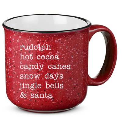 Rudolph Hot Coca Christmas Holiday Festive 15oz Campfire Ceramic Mug