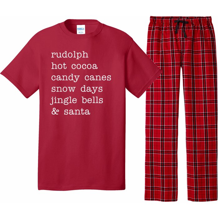 Rudolph Hot Coca Christmas Holiday Festive Pajama Set