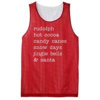 Rudolph Hot Coca Christmas Holiday Festive Mesh Reversible Basketball Jersey Tank