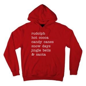 Rudolph Hot Coca Christmas Holiday Festive Tall Hoodie