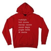 Rudolph Hot Coca Christmas Holiday Festive Tall Hoodie