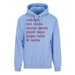 Rudolph Hot Coca Christmas Holiday Festive Unisex Surf Hoodie