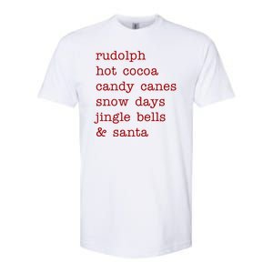 Rudolph Hot Coca Christmas Holiday Festive Softstyle CVC T-Shirt