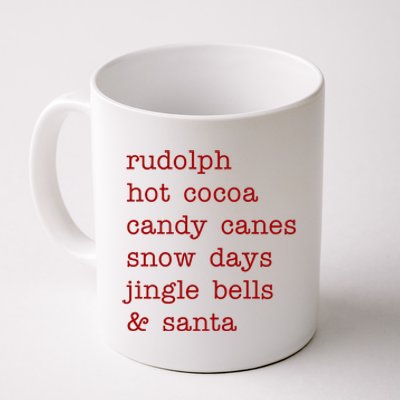 Rudolph Hot Coca Christmas Holiday Festive Coffee Mug