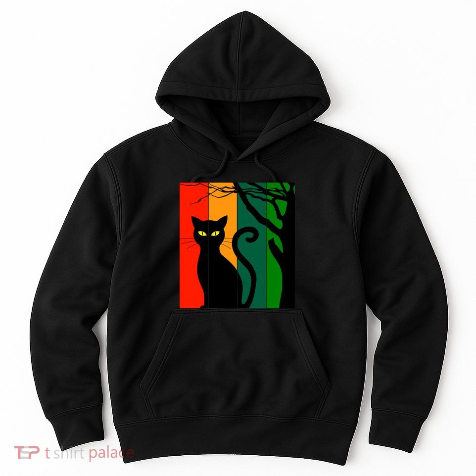 Retro Halloween Cat Hoodie