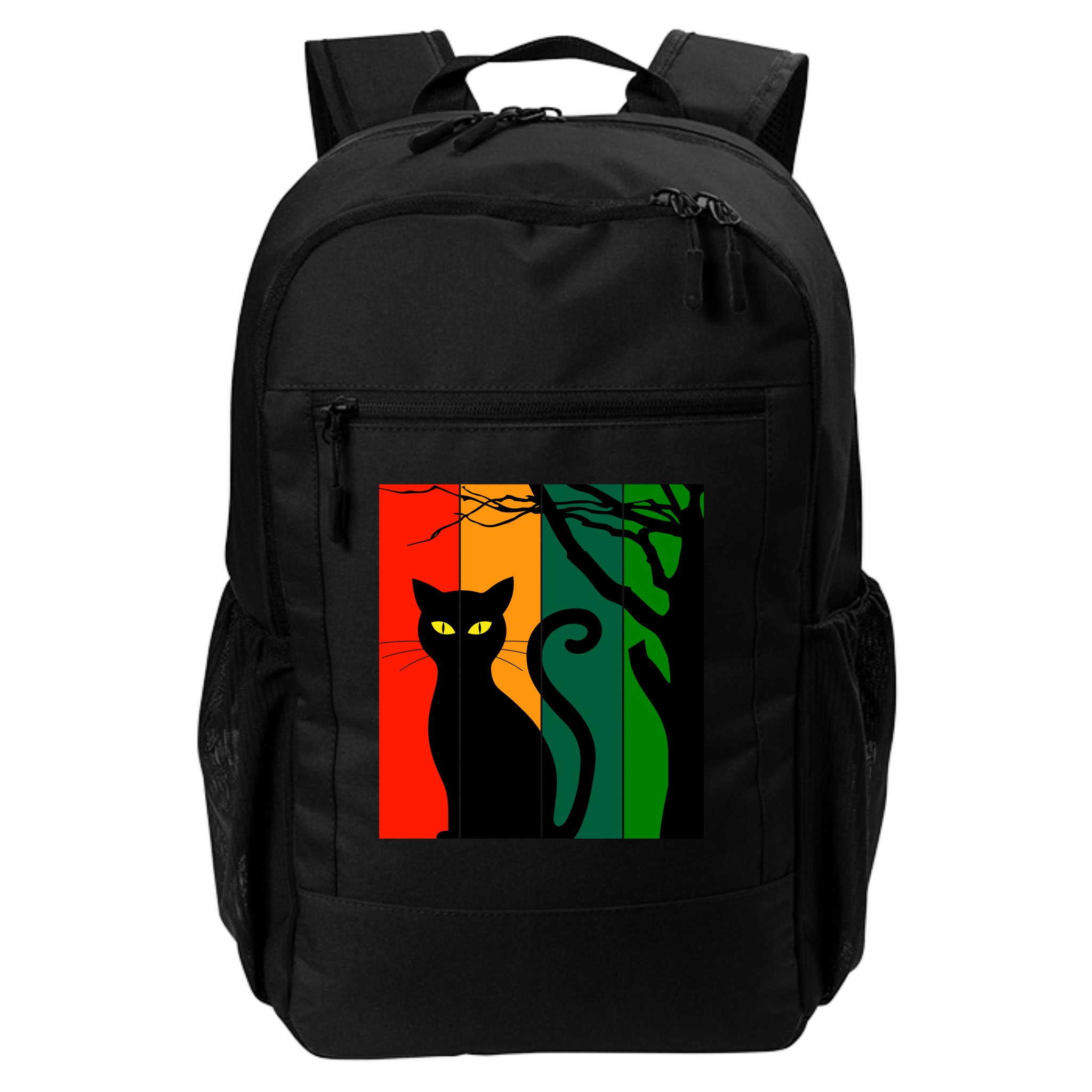 Retro Halloween Cat Backpack
