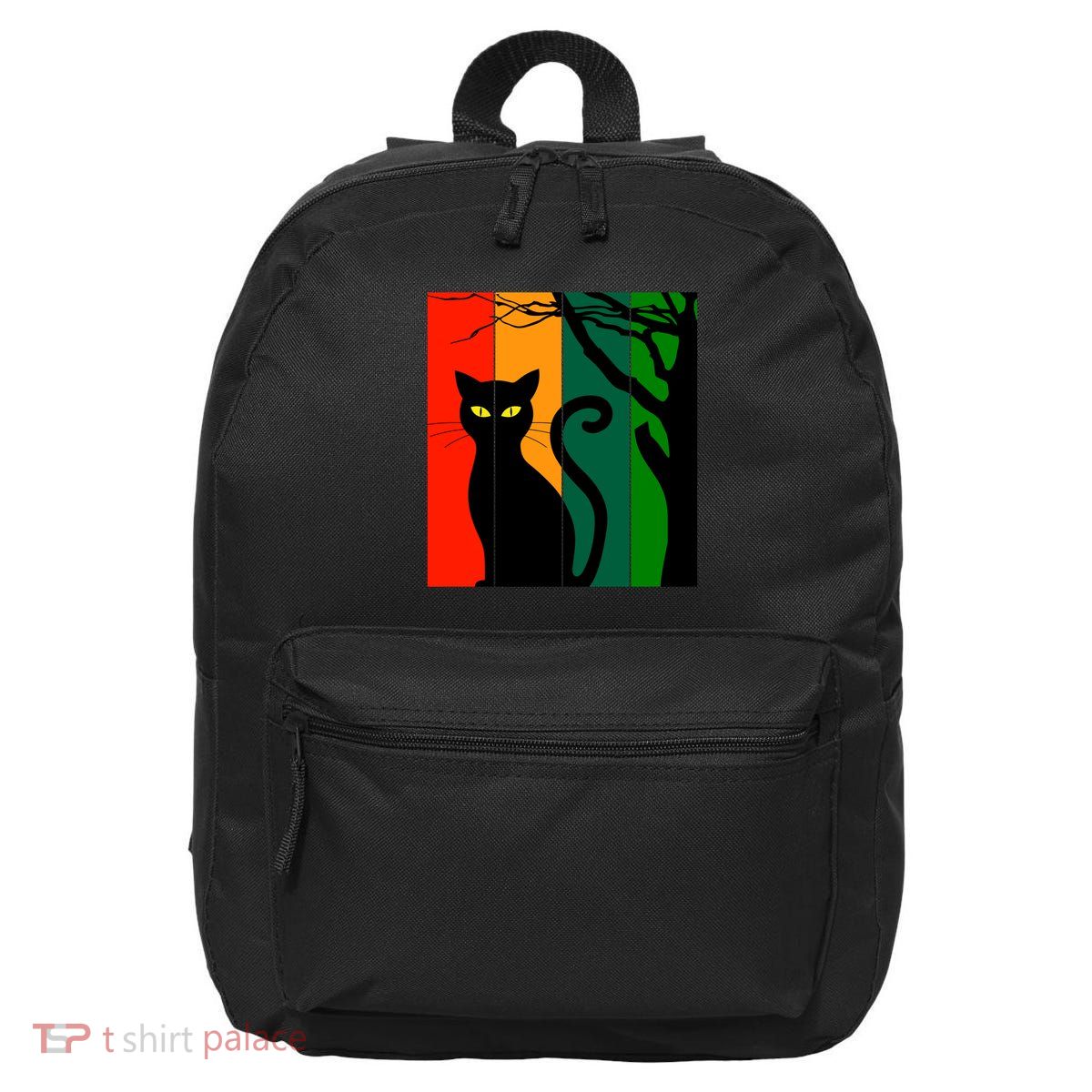 Retro Halloween Cat 16 in Basic Backpack