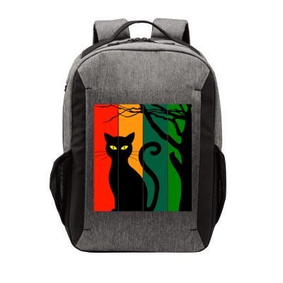 Retro Halloween Cat Vector Backpack