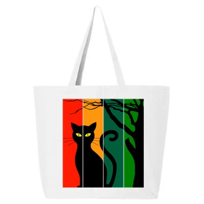 Retro Halloween Cat 25L Jumbo Tote