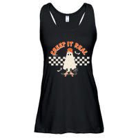 Retro Halloween Creep It Real Vintage Ghost Halloween Ladies Essential Flowy Tank