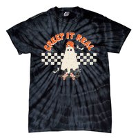 Retro Halloween Creep It Real Vintage Ghost Halloween Tie-Dye T-Shirt