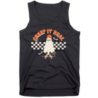 Retro Halloween Creep It Real Vintage Ghost Halloween Tank Top