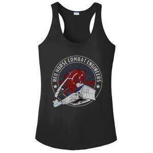 Red Horse Combat Engineer Us Military Ladies PosiCharge Competitor Racerback Tank