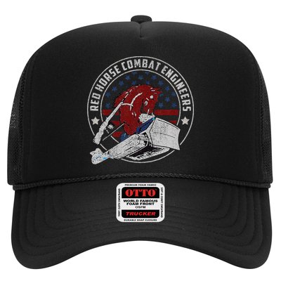Red Horse Combat Engineer Us Military Trucker Hat