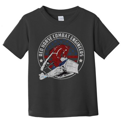 Red Horse Combat Engineer Us Military Toddler T-Shirt