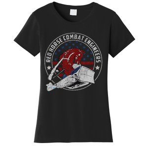 Red Horse Combat Engineer Us Military Women's T-Shirt