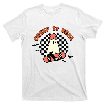 Retro Halloween Creep It Real Vintage Ghost Halloween T-Shirt