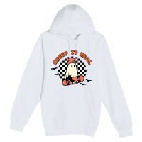 Retro Halloween Creep It Real Vintage Ghost Halloween Premium Pullover Hoodie