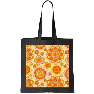 Retro Hippie Colorful Floral Pattern Bag