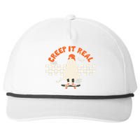 Retro Halloween Creep It Real Vintage Ghost Halloween Snapback Five-Panel Rope Hat