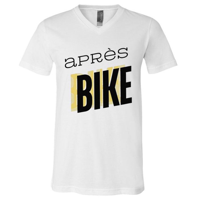 Ride Hard Chill Harder AprèS Bike Effects V-Neck T-Shirt