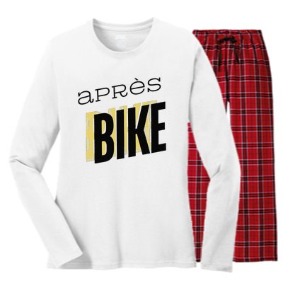 Ride Hard Chill Harder AprèS Bike Effects Women's Long Sleeve Flannel Pajama Set 