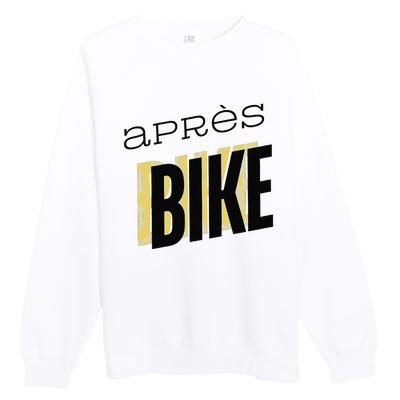 Ride Hard Chill Harder AprèS Bike Effects Premium Crewneck Sweatshirt