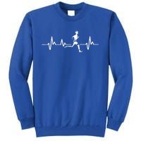 Running Heartbeat Cross Country Running Gift Gift Tall Sweatshirt