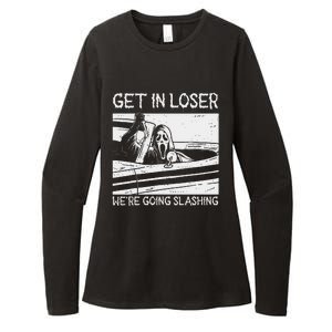 Retro Horror Characters Get In Loser Were Going Slashing Womens CVC Long Sleeve Shirt