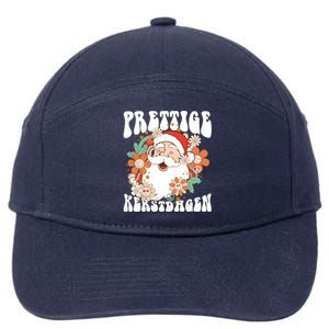 Retro Holland Christmas Dutch Santa Xmas Prettige Kerstdagen Gift 7-Panel Snapback Hat