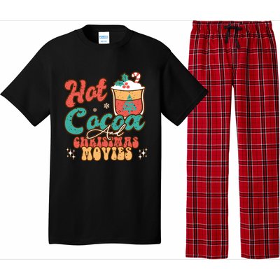 Retro Hot Cocoa And Christmas Movies Matching Family Xmas Meaningful Gift Pajama Set