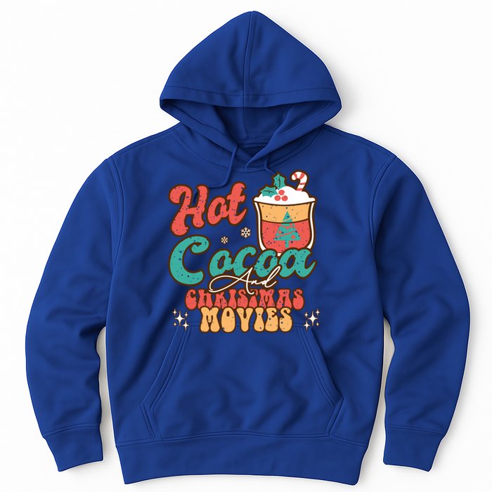 Retro Hot Cocoa And Christmas Movies Matching Family Xmas Meaningful Gift Hoodie