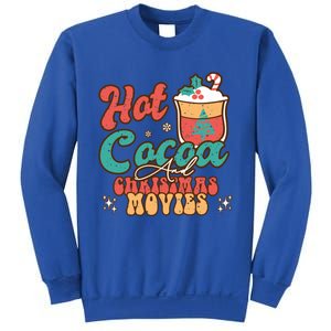 Retro Hot Cocoa And Christmas Movies Matching Family Xmas Meaningful Gift Sweatshirt